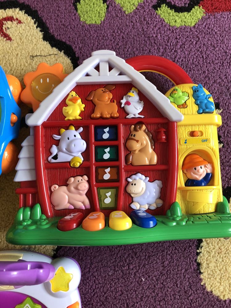 Zabawki dla niemowlaka grające farma ślimak
