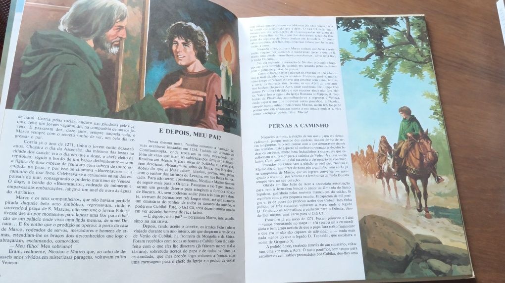 Livro as viagens de Marco Polo muito antigo