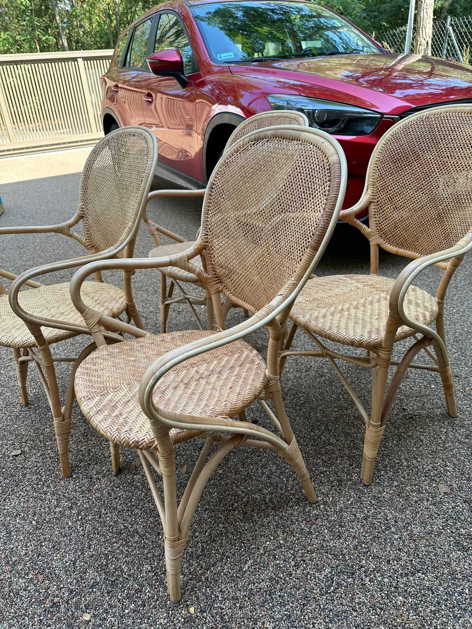 ROSSINI krzesła rattanowe - 4 sztuki - marki SIKA DESIGN