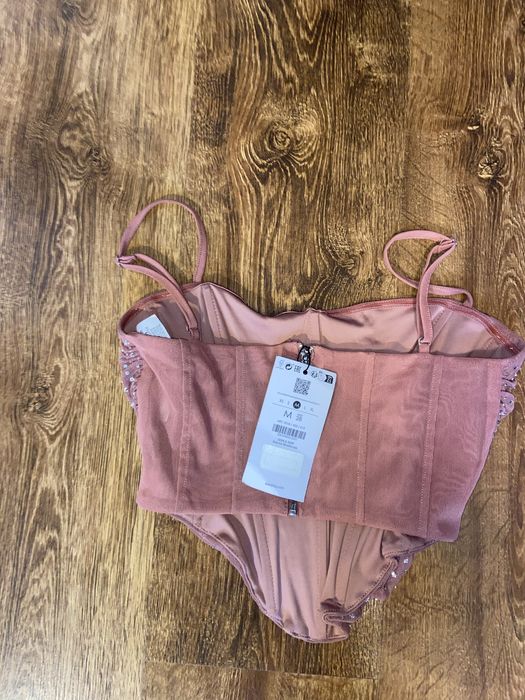 Brokatowy top Bershka M diamenciki viral święta sylwester