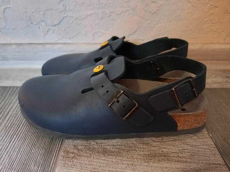 Сабо жіночі туфлі-мюлі Birkenstock Tokio ESD темно-сині розмір 38