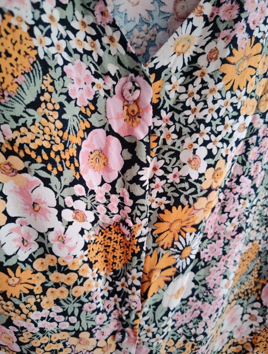 Bluzka damska na lato kobieca New Look w kwiaty kwiatowa boho soft