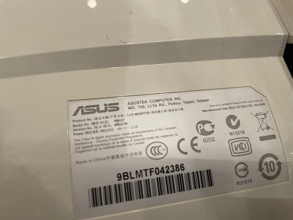 Монітор Asus MS227N