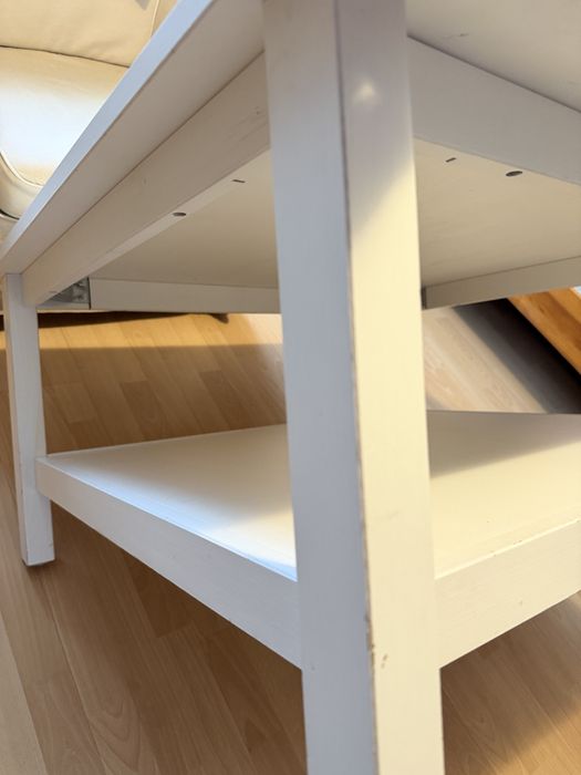 Stolik kawowy HEMNES IKEA 90 x 90 cm biały