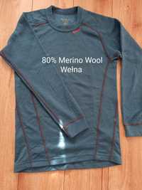 Devold Duo Active 164, Koszulka bluzka wełniana dwuwarstwowa Wool