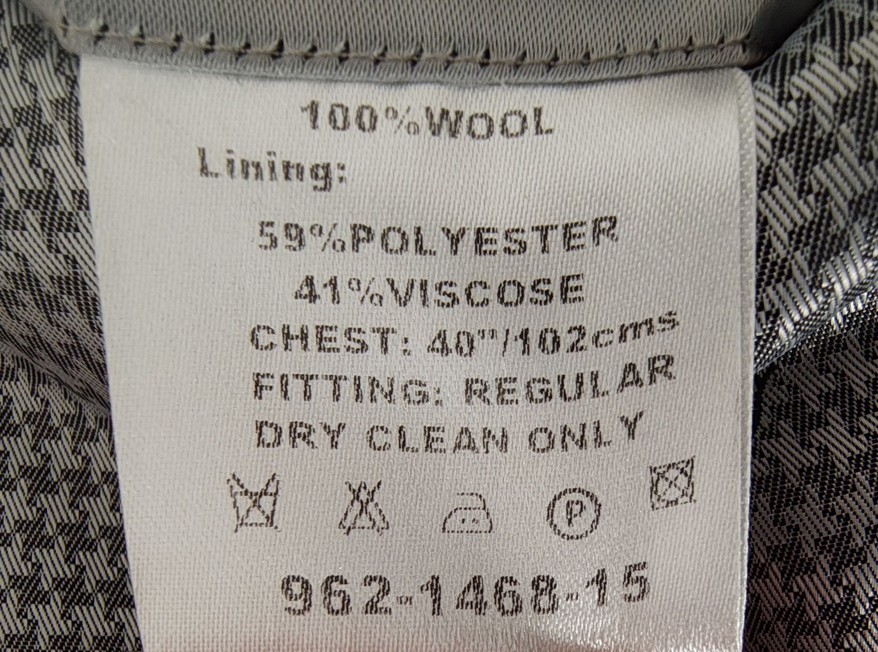 Garnitur męski Ben Sherman  178-184cm  100% wełna