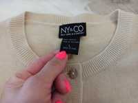 Sweterek akrylowy New York & Company r. L beżowy