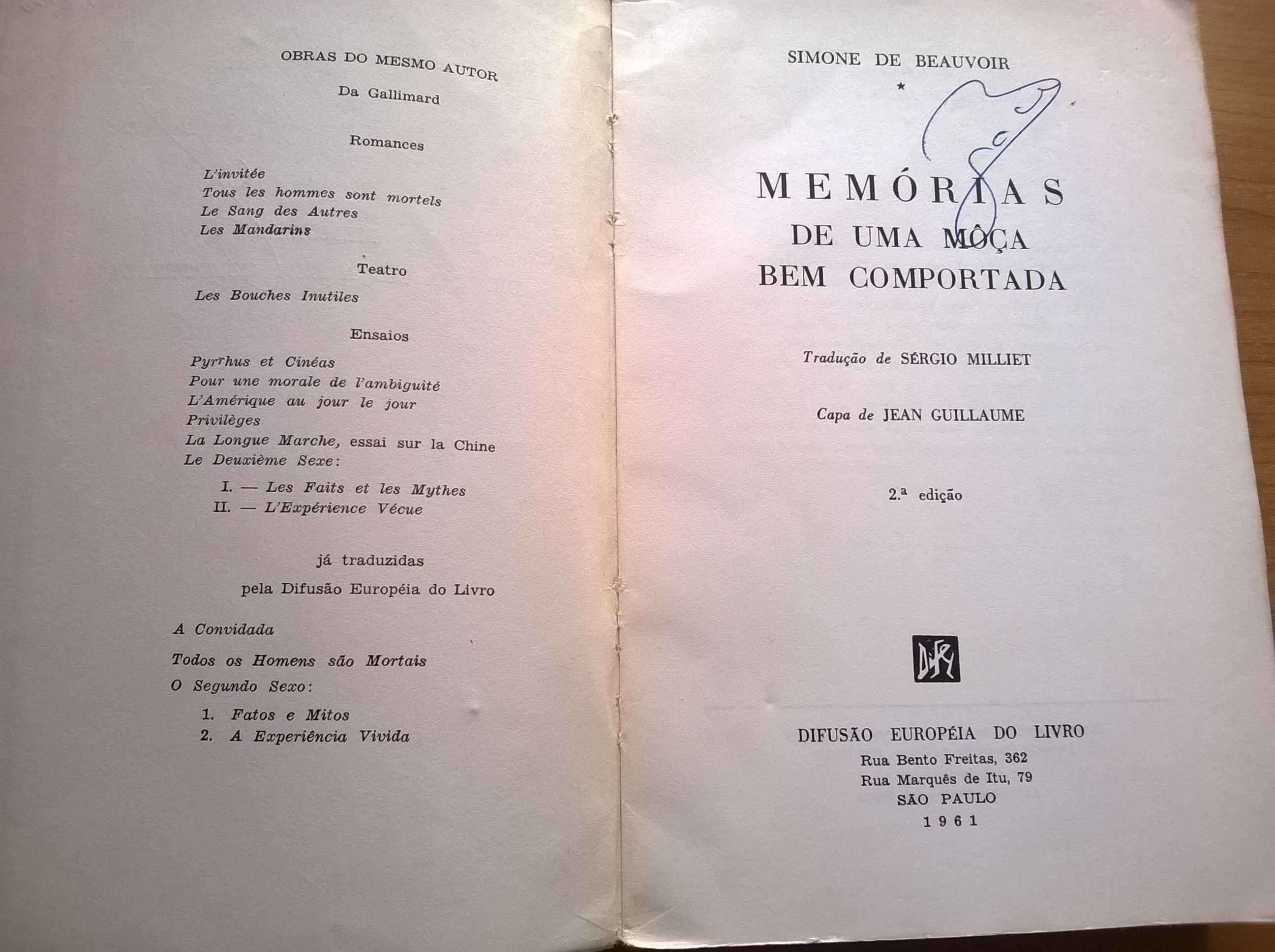 Memórias de uma Môça bem Comportada - Simone de Beauvoir