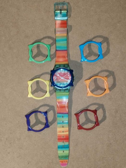 Sete peças Swatch Guard Too para relógio Swatch Plástic
