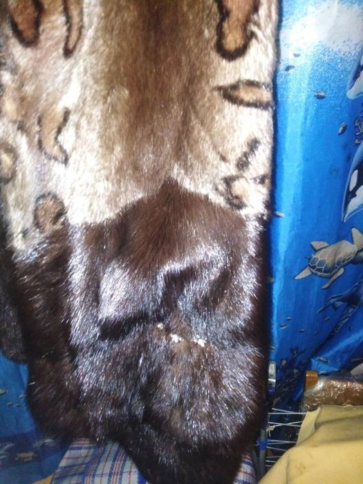 Красивая норковая шуба