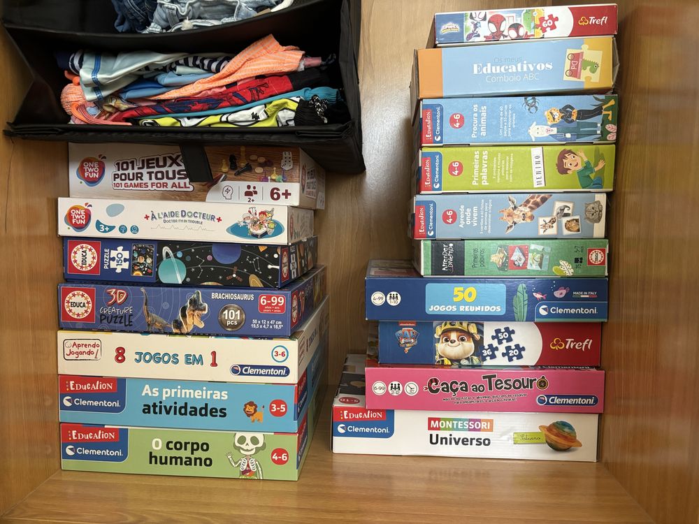 Jogos variados Clementoni e outros