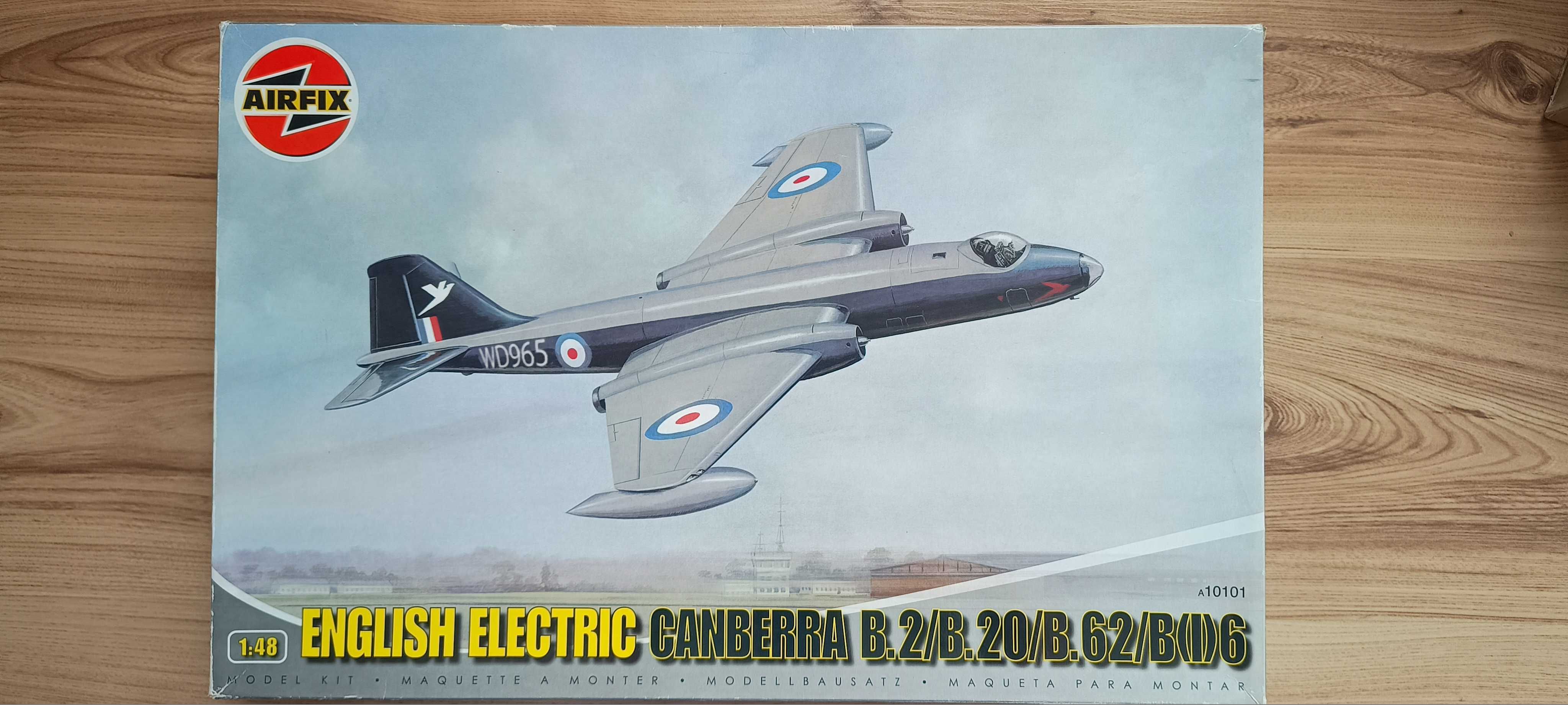 EE Canberra B , Airfix 1:48 (A10101) + Aires + Eduard + Master. Model
