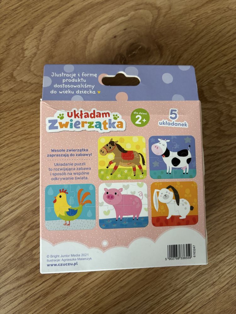 Układanka zwierzątka Czuczu, 2+, NOWE