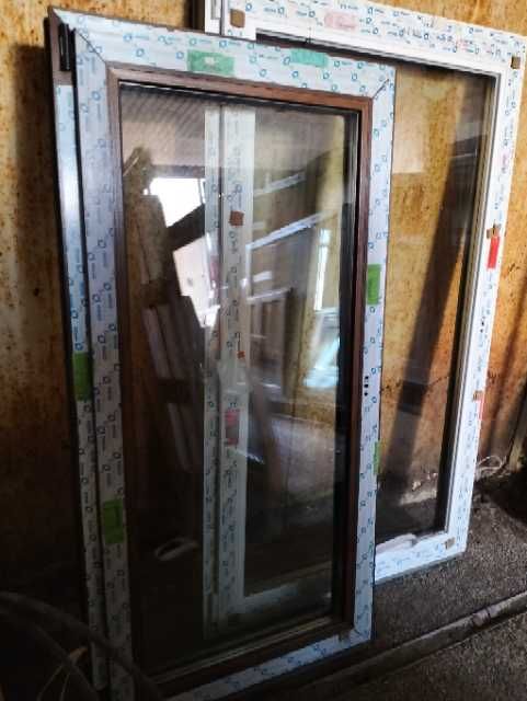 Okno 779 x1530 orzech/orzech 3 szyby #OK108