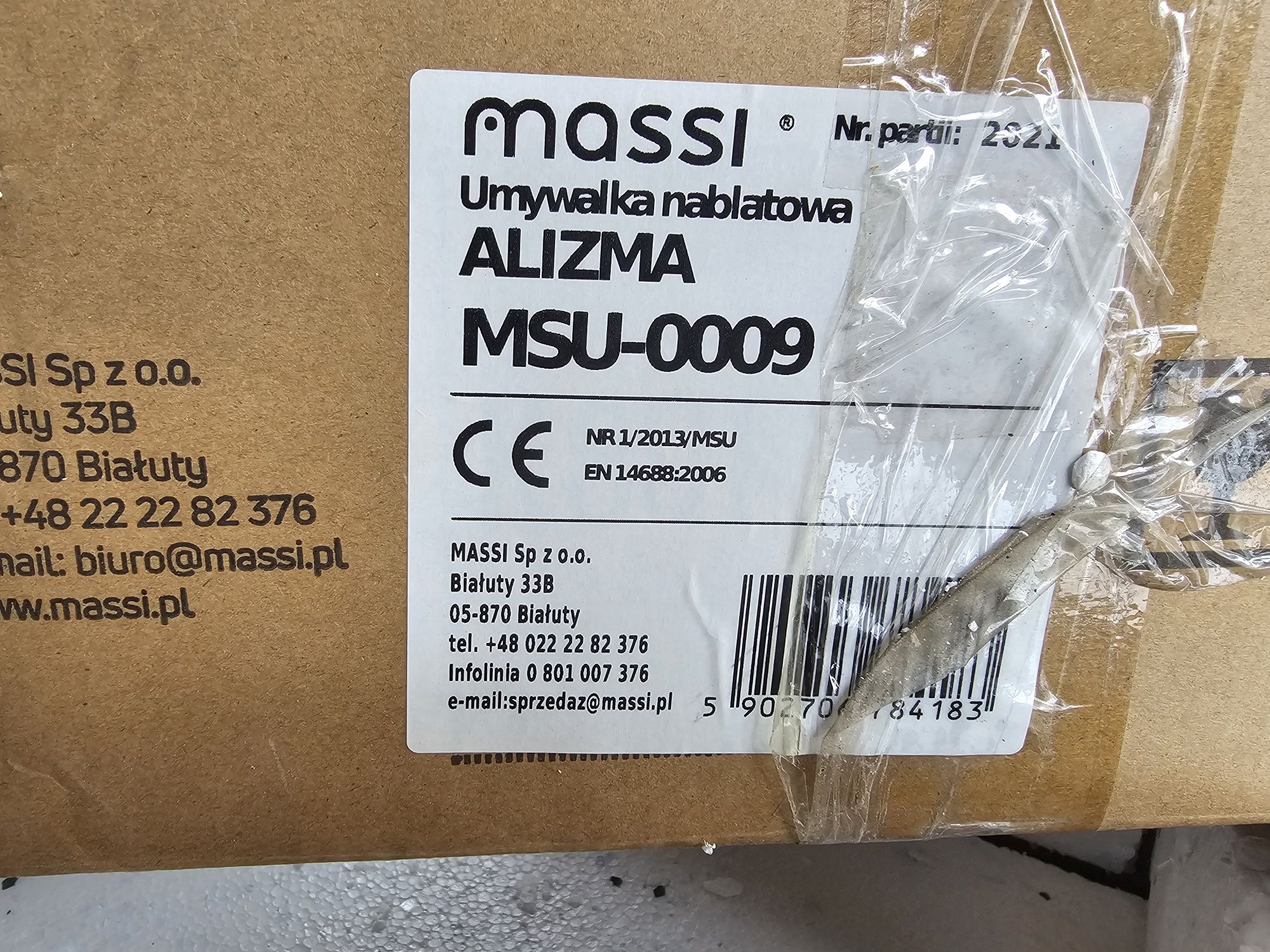 Umywalka nablatowa masi