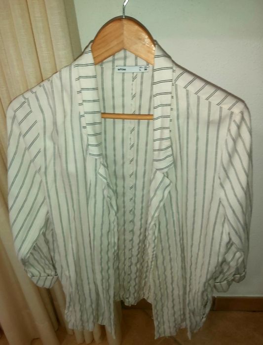 Blazer riscas branco