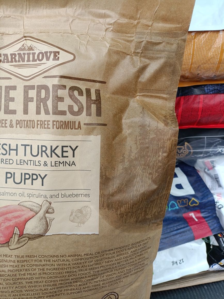 Сухий корм для цуценят Carnilove True Fresh - індичка