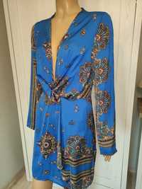 Chabrowa sukienka motyw orientalny