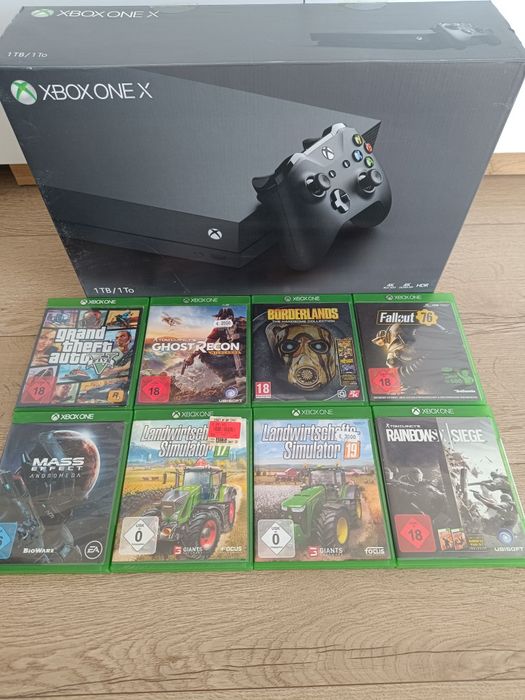 Xbox one x 1tb kontroler plus gry