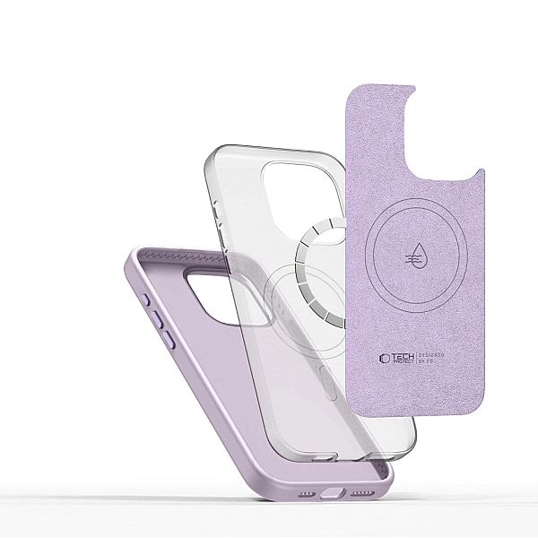Tech-Protect Silicone Pure Magsafe Iphone 15 Pro Mauve