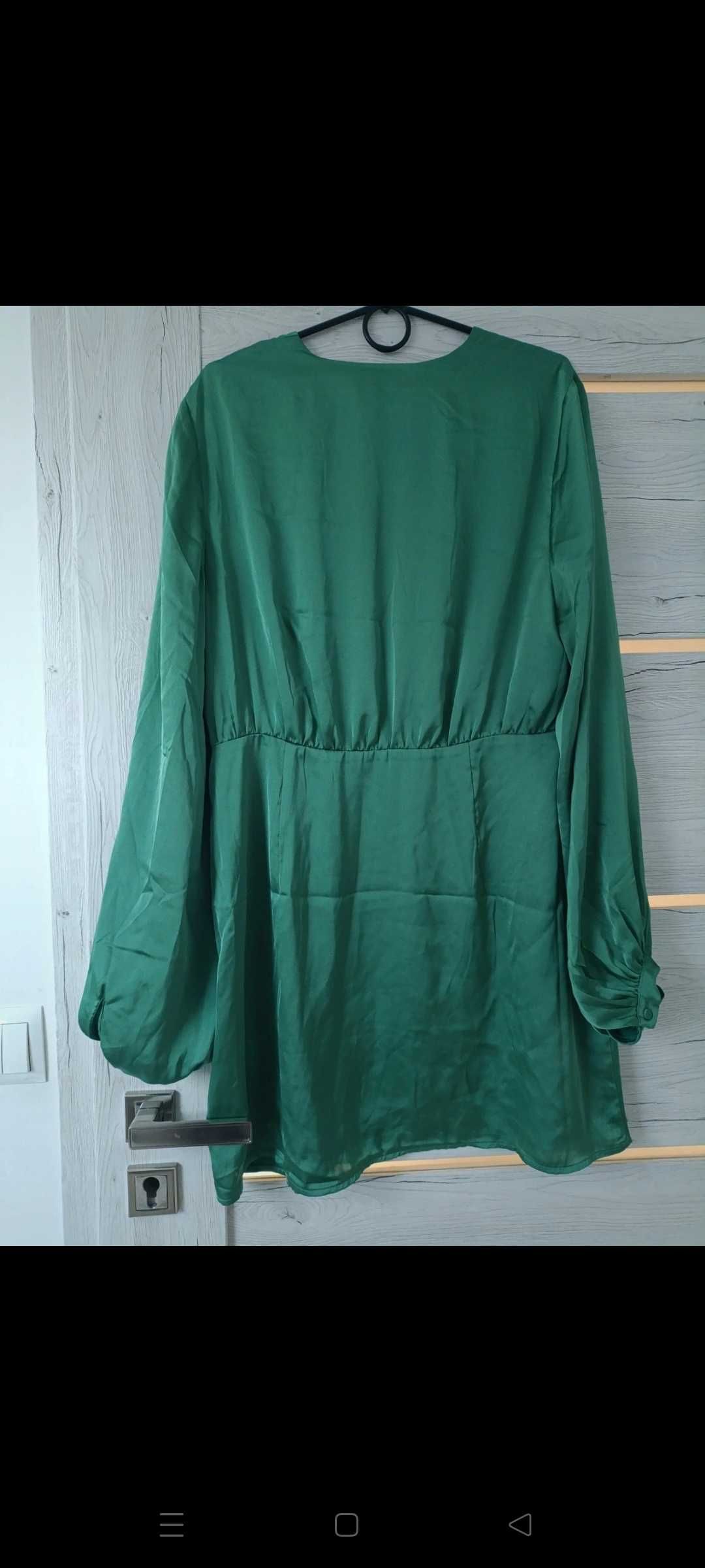 Satynowa sukienka nowa H&M L