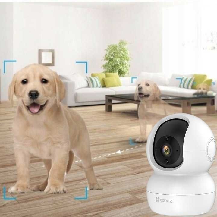 Kamera Domowa z Głośnikiem WiFi Obrotowa Wewnętrzna na Karte SD 1080p