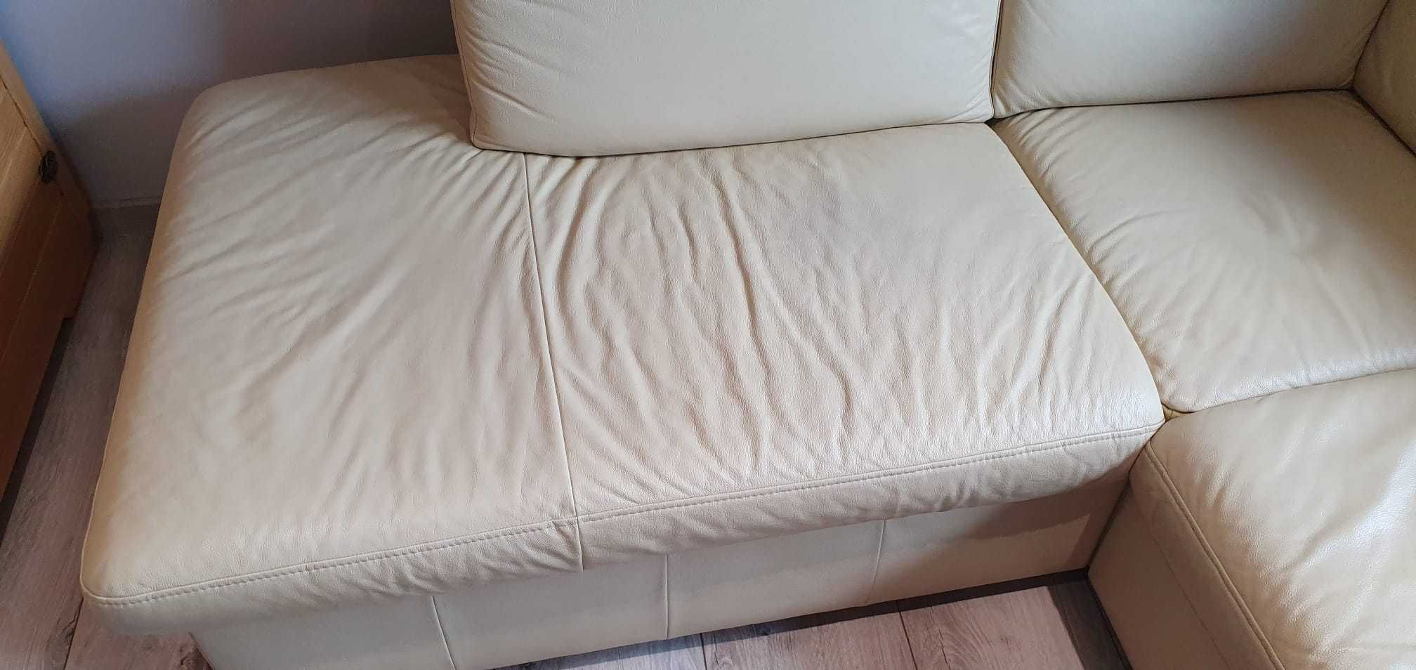 Skórzana rogówka kremowa
