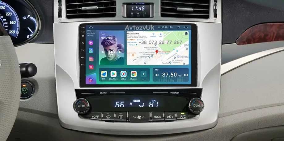Магнитола AVALON Toyota Авалон Дисплей Монитор GPS CarPlay Android 14
