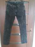 bershka czarne rurki marmurki dziury 38 Tumblr goth