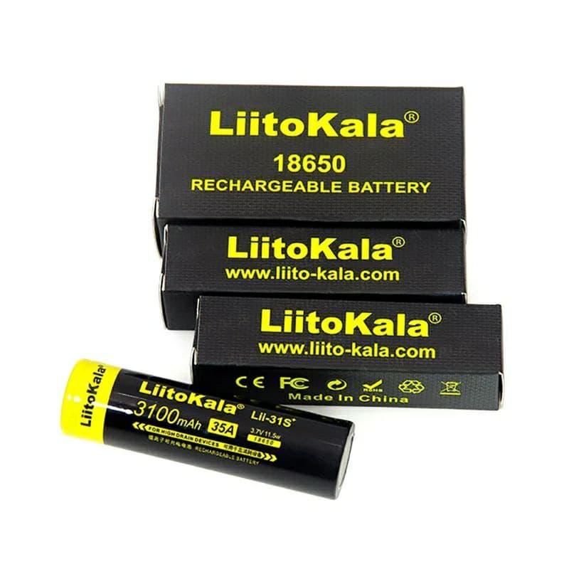 Высокотоковый аккумулятор 18650 Liitokala Lii-31S 3,7 v 3100 mAh