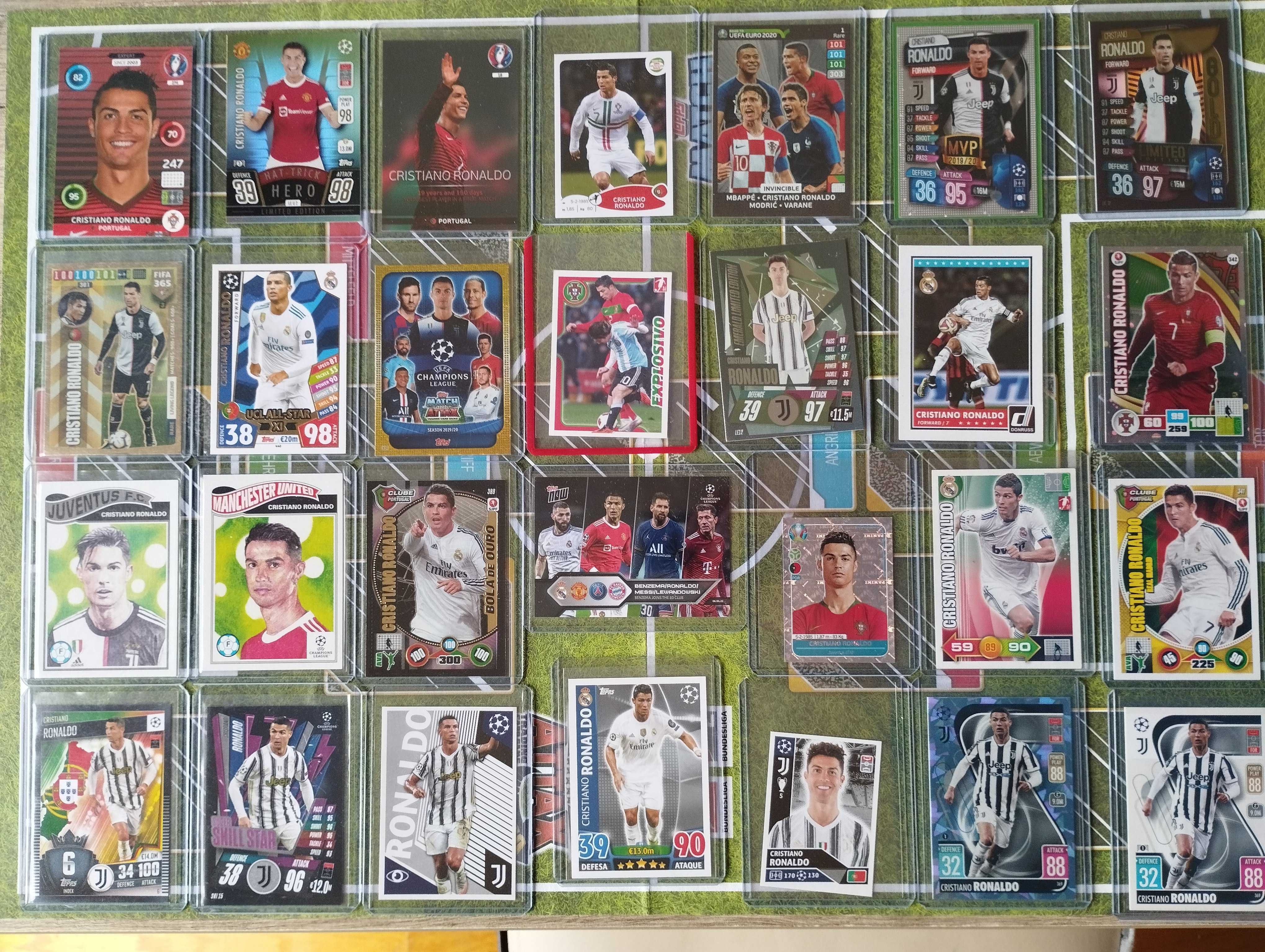 Cromos e cartas de Cristiano Ronaldo Panini Topps Rookie card sticker