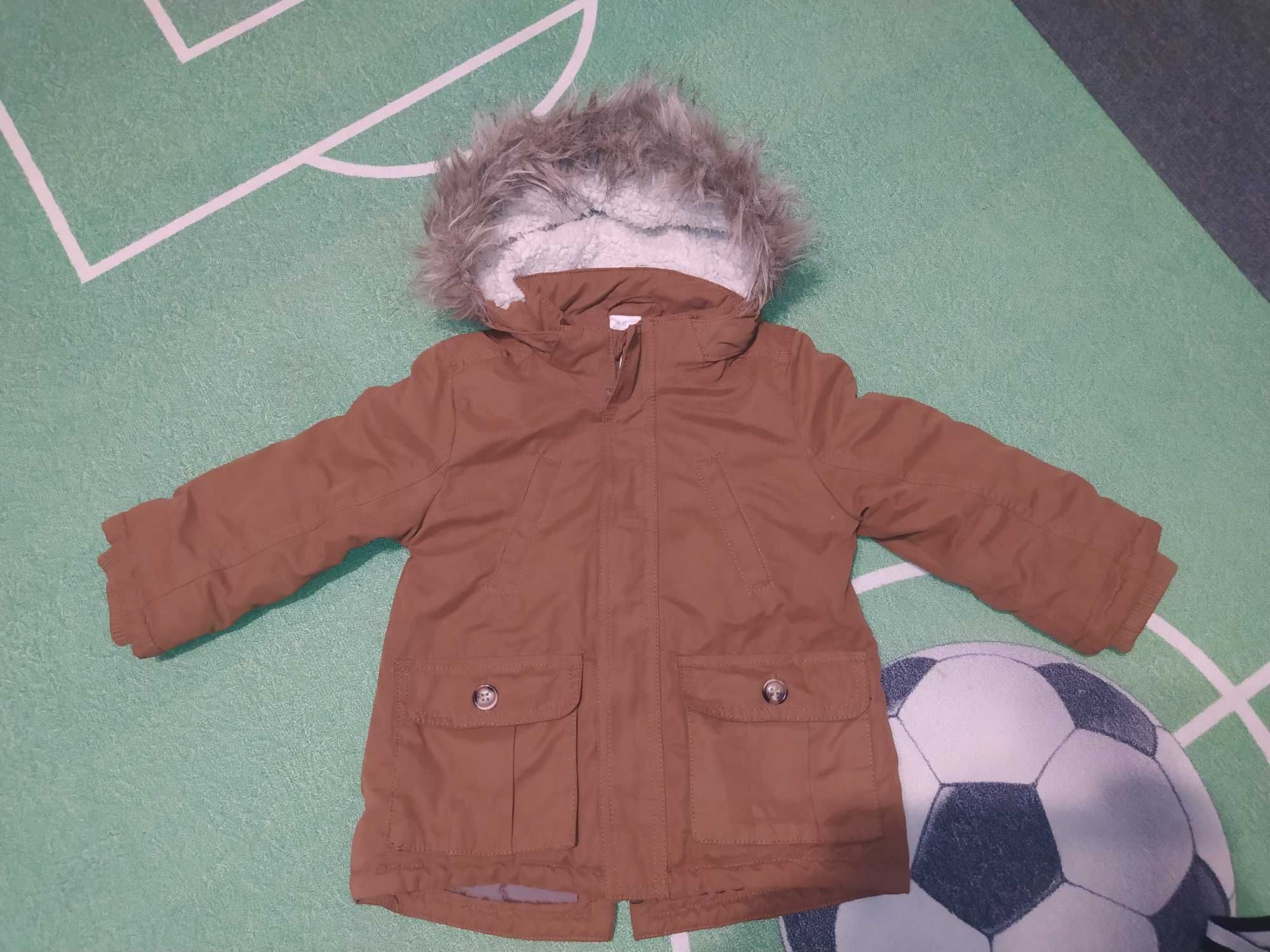 Kurtka parka chłopięca h&m 92