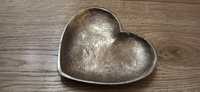 Zestaw 5 szt Przepiękny dekoracyjny talerzyk serce na obrączki