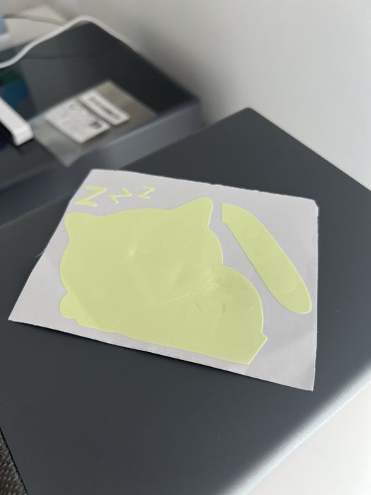 Naklejka świecący kot