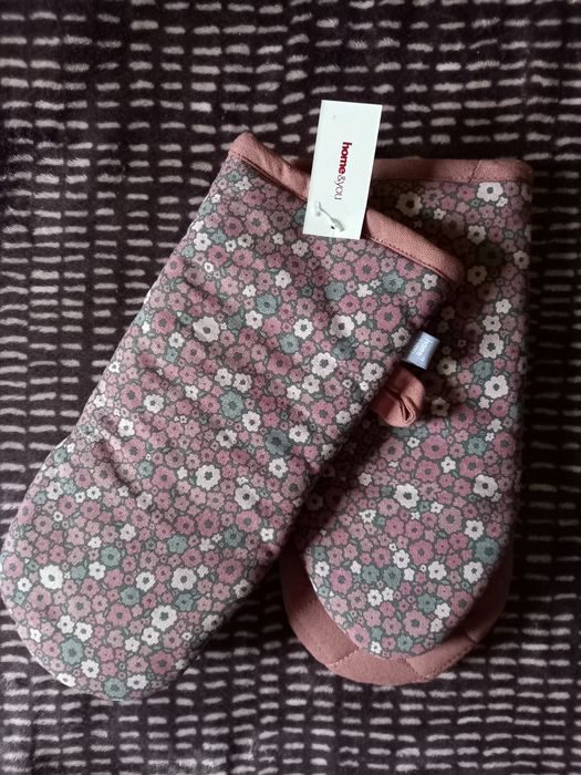 NOWE 2x rękawica kuchenna kaleja home & you home&you kwiaty jesień