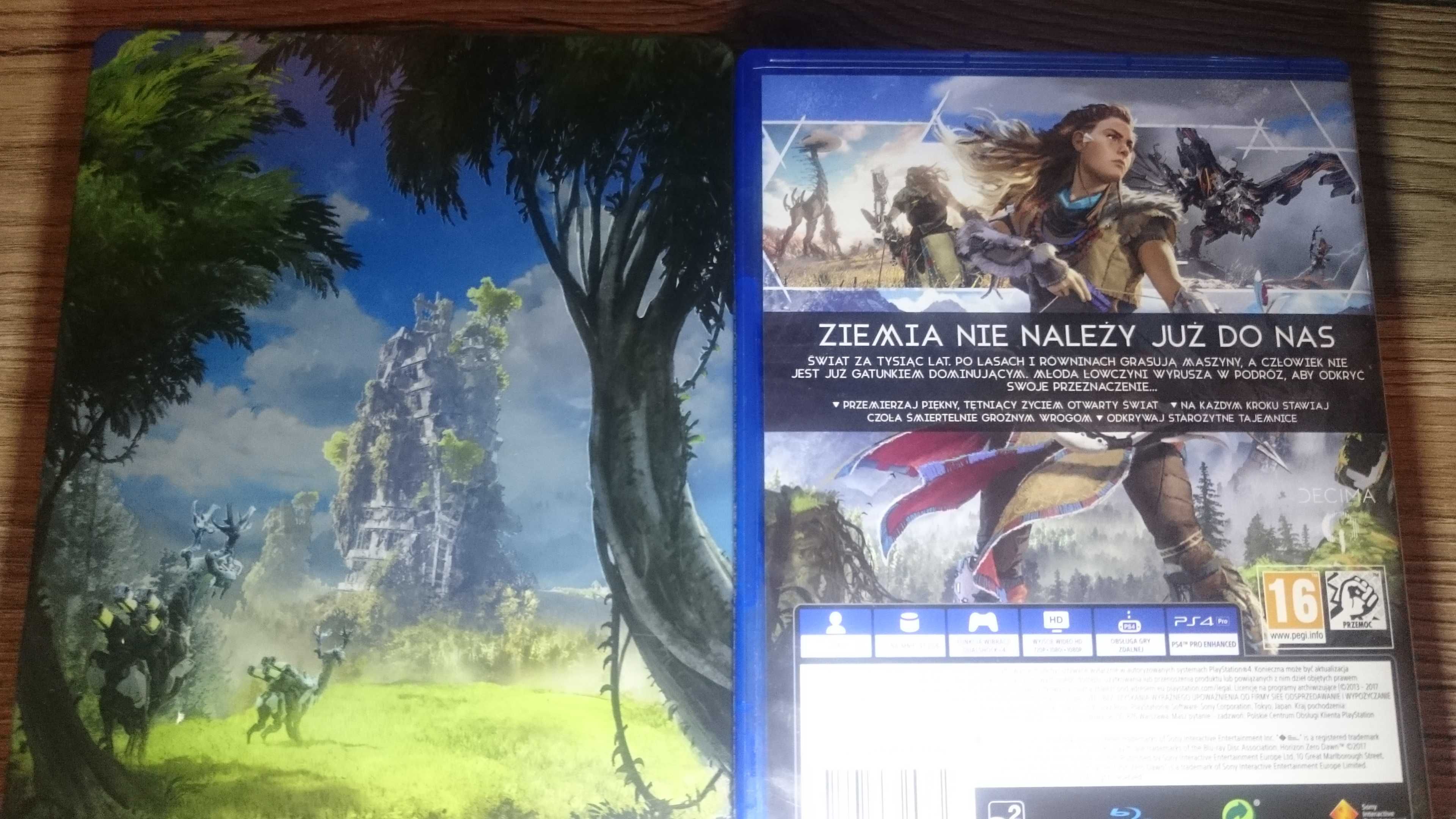 Horizon zero down + STEELBOOK ps4 playstation 4 IDEAŁ Fallout god war