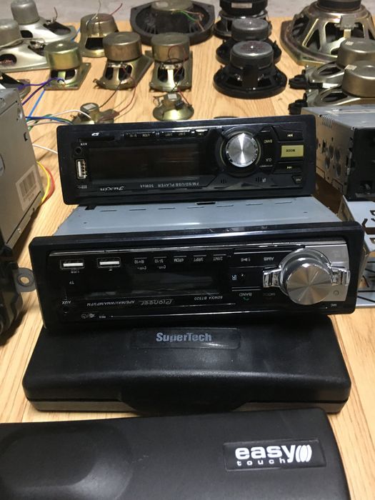 Авто магнітола МР3. 1-2 дін.з динаміками.