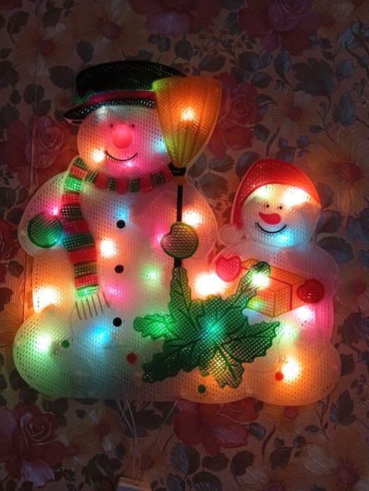 Новорічна Прикраса Сніговики led