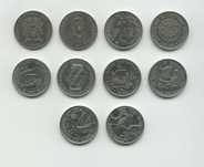 10 Moedas Comemorativas de 100 Escudos