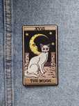 naszywka naprasowanka tarot the moon księżyc kot
