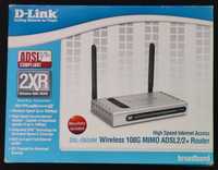 D-Link DSL-G624M Modem ADSL2/2+ (24Mbit) com Router Wireless 108G MIMO