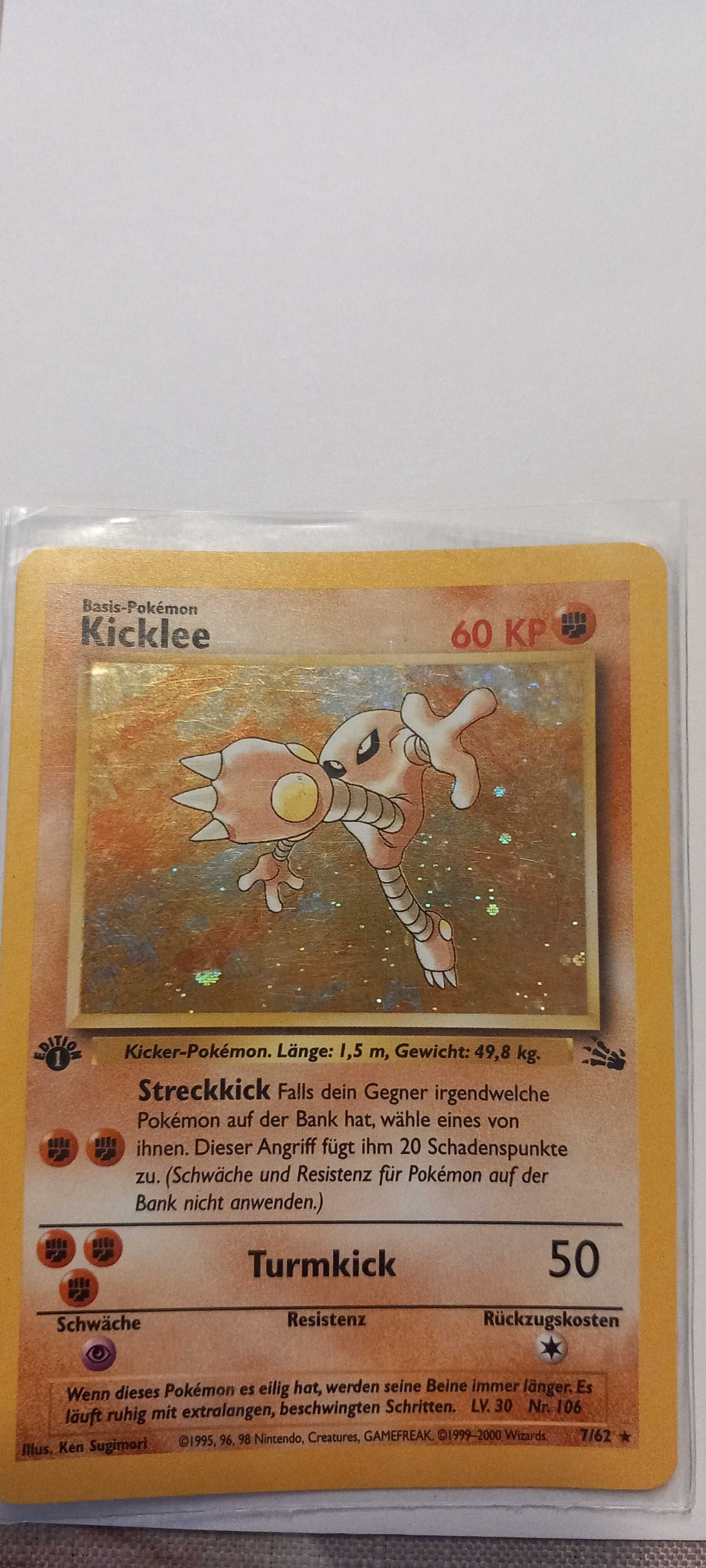 Karta Pokémon Kicklee edycja 1