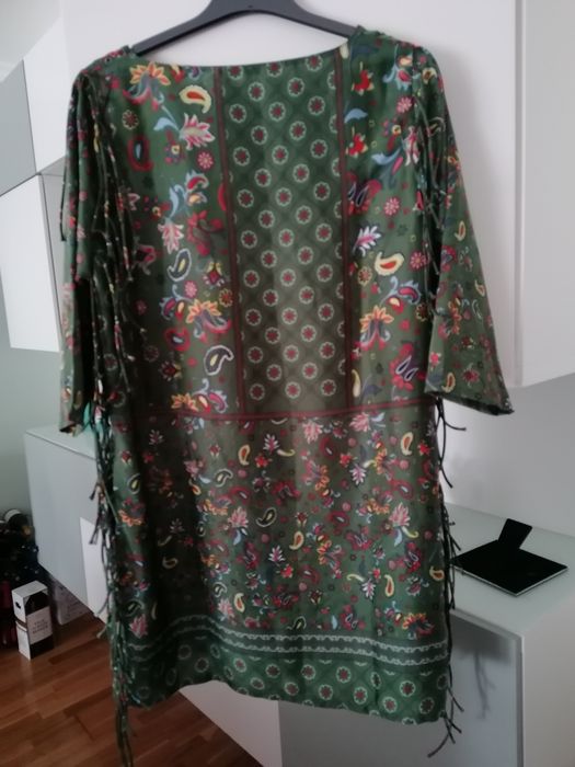 Vestido/túnica com folhos laterais acetinada - da Code tamanho XL