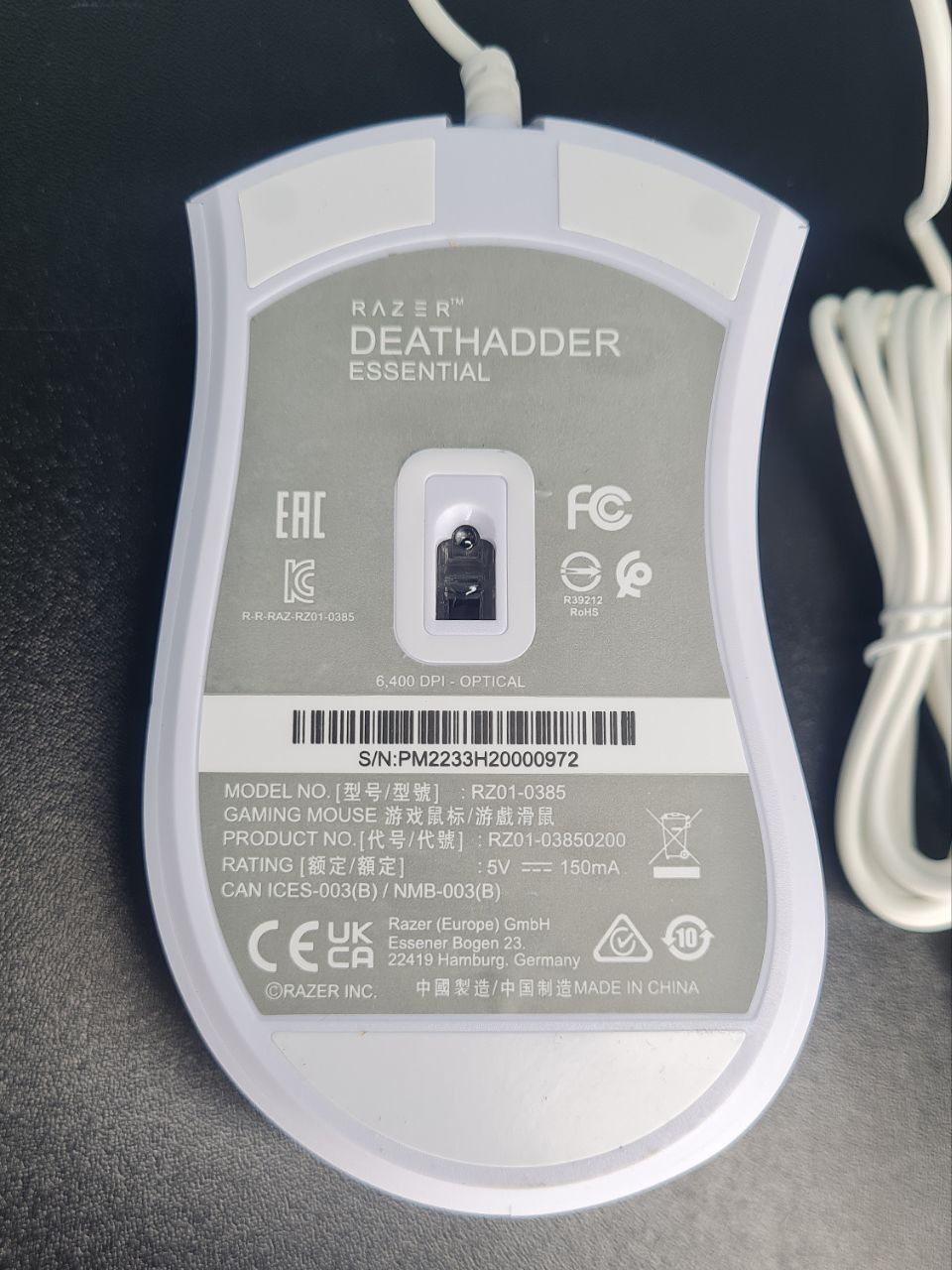 Ігрова дротова мишка Razer DEATHADDER ESSENTIAL DPI 6400Pl RGB