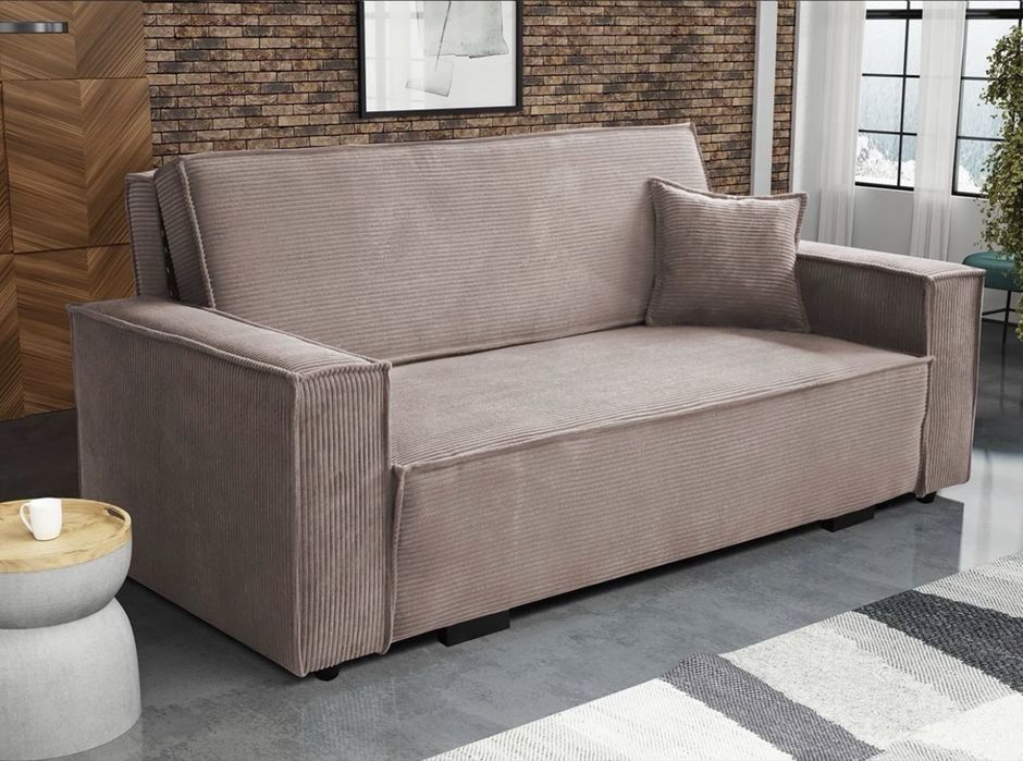 Sofa Viva IV Star welur kolor różowy 196x152