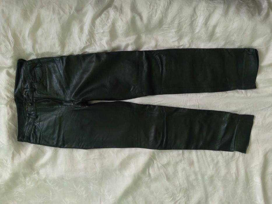 Брюки натуральная тонкая кожа италия