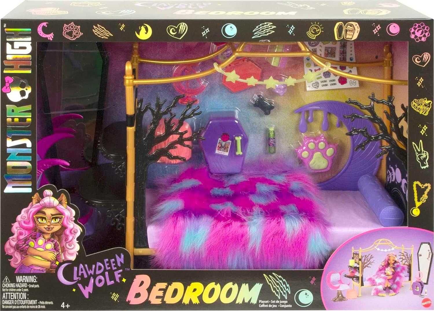 Ігровий набір Monster High Моторошна кімната Клодін HHK64 Монстер Хай