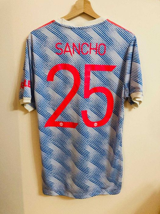 Koszulka Piłkarska XL Niebieska Adidas – Manchester United 2021/22