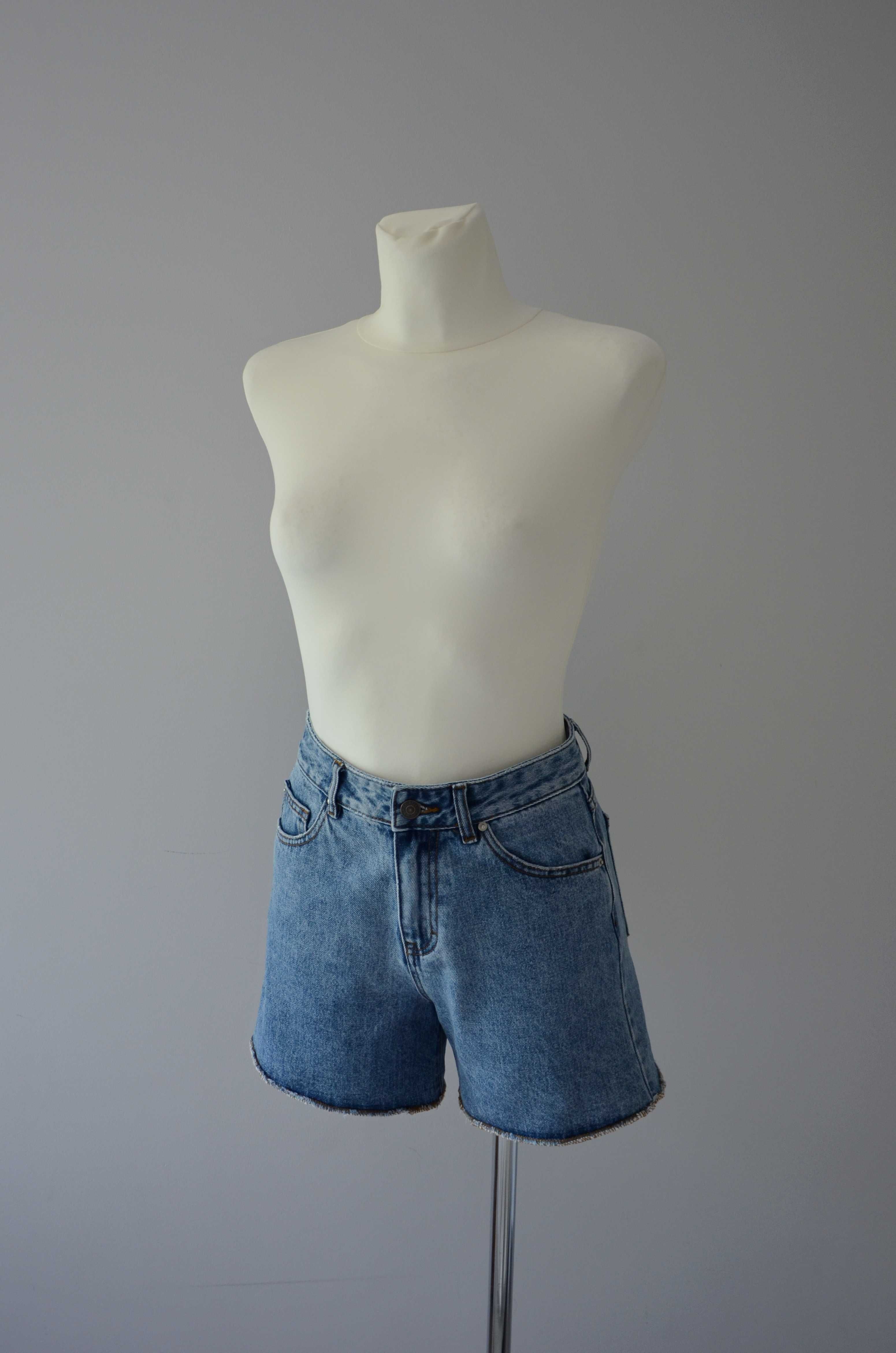Pull & Bear jeansowe szorty krótkie spodenki bermudy denim 34 XS