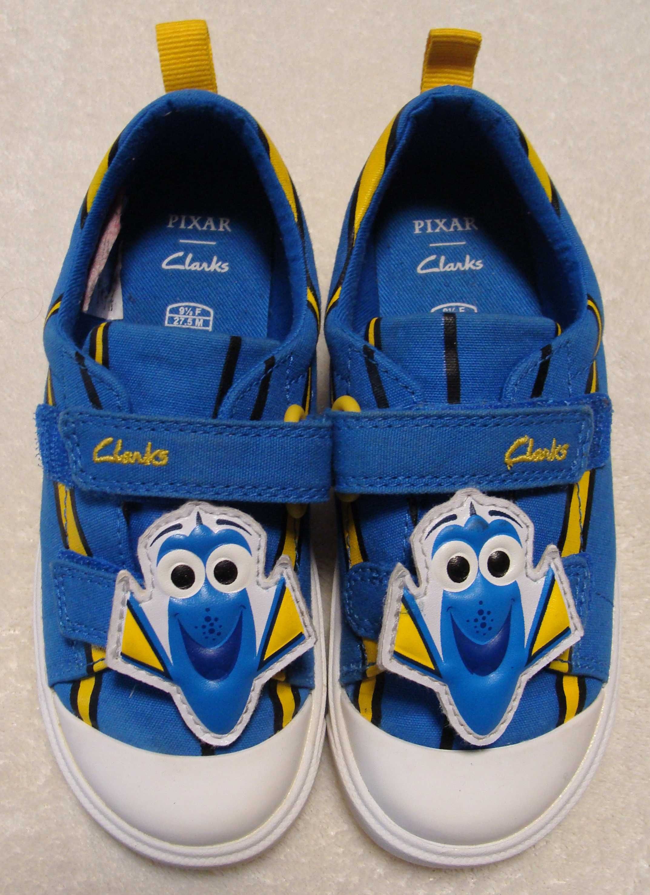 Мокасины детские Clarks из парусины Размер 27.5